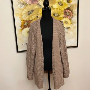 Tan Sonoma super soft Cardigan size L NWT